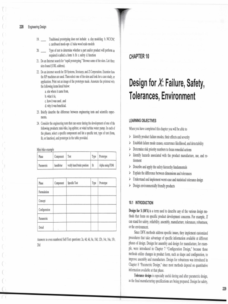 Lectura No6 Ch10 DESIGN FOR X STD PART I | PDF | Negligence | Hazards