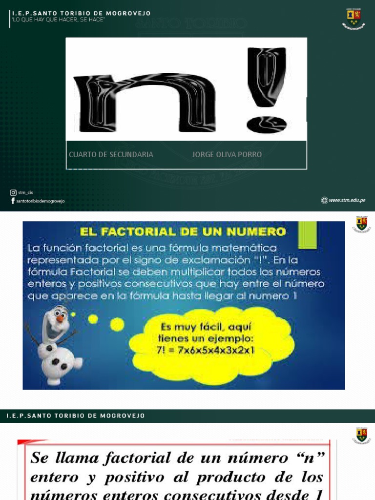 Factorial de Un Número | PDF