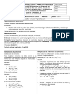 Multiplicación de polinomios