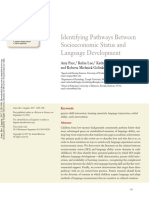 Identifying Pathways Between Socioeconomic Status and Language Development