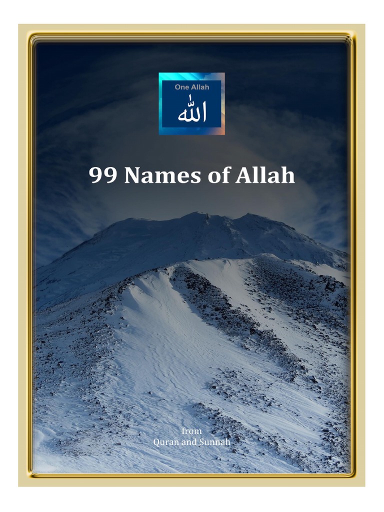 99 Names-of-Allah | PDF | God In Islam | Abrahamic Religions
