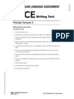 ECCE Sample Writing Prompt 2