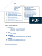 Portfolio Links, References, Videos PDF