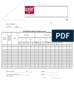 Flight Operations: Total Flying Experience in Detail For The Six/ Twelve Months Ending