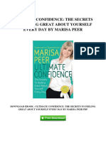 [C242.Ebook] Free PDF Ultimate Confidence The Secrets To Feeling Great About Yourself Every Day By Marisa Peer.pdf
