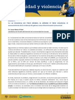 Reconocimiento de la violencia de género como discriminación