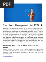 Incident Management in ITIL 4: Download Now: ITIL 4 Best Practice E-Books