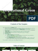 Inspirational Green: Here Is Where Your Presentation Begins