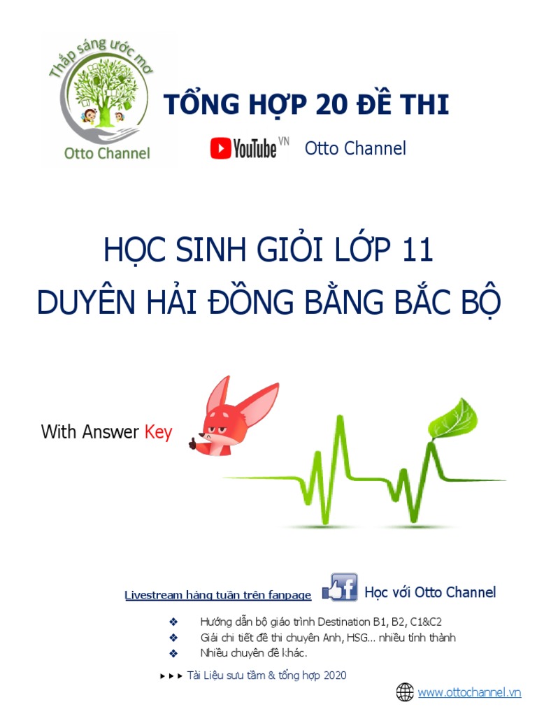 20 Đề thi học sinh giỏi lớp 11 With Key | PDF