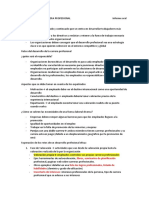 DESARROLLO DE LA CARRERA PROFESIONAL Informe Oral