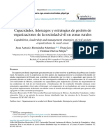 Capacidades, Liderazgos y Estrategias de Gestión de Organizaciones de La Sociedad Civil en Zonas Rurales