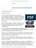 (05.11) - _Ao meu sentir..._ (sic), o processo do estupro de SC é nulo, írrito...!