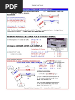 Mitering Formula Example For 6" Concrete Wall:: Integraspec®