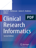 (Health Informatics) Rachel L. Richesson, James E. Andrews - Clinical Research Informatics-Springer International Publishing (2019) PDF