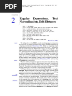 Regular Expressions, Text Normalization, Edit Distance