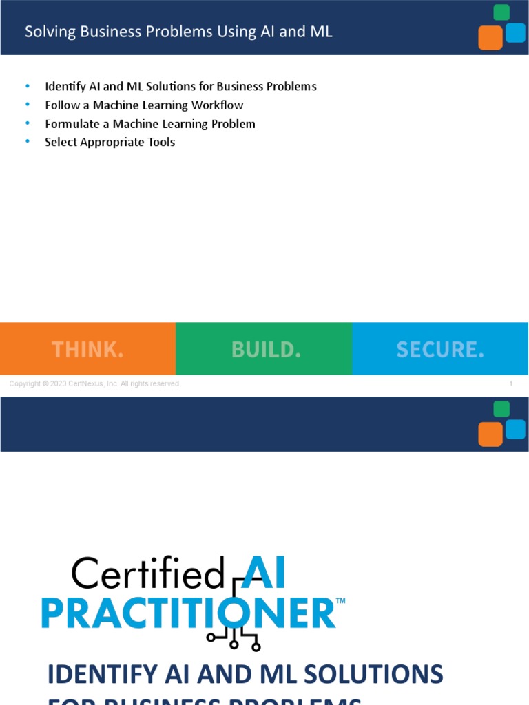 Certified Artificial Intelligence Practitioner 1 | PDF | Graphics ...