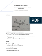 EJERCICIOS DE MECANICA DE MATERIALES Y CAMBIOS DE TEMPERATURA