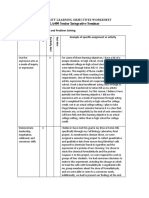 LA400 Senior Integrative Seminar: University Learning Objectives Worksheet