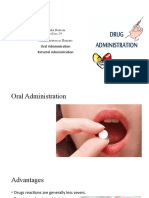 Oral Administration Intractel Administration: Ayesha Nadeem Roll No:24 Administration in Humans