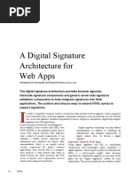 A Digital Signature Architecture For Web Apps: Feature: Security