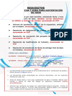 Requisitos y Procedimiento - Programacion de Fecha y Hora - Sustentacion - Modalidad de Tesis