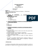 Guia de Estudio Unidad III Cuidado I 2017 - 2 Problemas de Movimiento ENVIAR