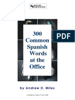 300 Vocablos de Oficina Spanish To English PDF