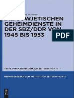 Die sowjetischen Geheimdienste in der SBZDDR von 1945 bis 1953 (Texte Und Materialien Zur Zeitgeschichte).pdf