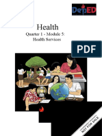 Health: Quarter 1 - Module 5: Health Services