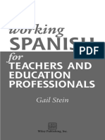 Working spanish for teachers and education professionals