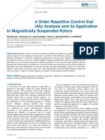 A Novel Second Order Repetitive Control That Facilitates Stability Analysis and Its Application To Magnetically Suspended Rotors