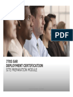 7705 SAR Deployment Certification: Site Preparation Module