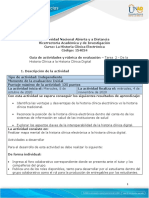 Guia de Actividades y Rúbrica de Evaluación Tarea 2 - Realizar Mapa Mental Historia Clinica Electronica