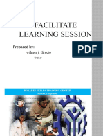 Facilitate Learning Session: Prepared By: Wilmer J. Directo