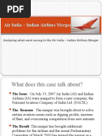 Air India - Indian Airlines Merger