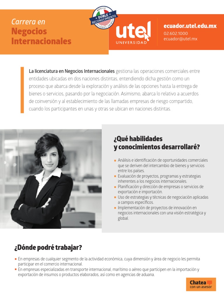 Licenciatura en Negocios Internacionales | PDF | El comercio ...