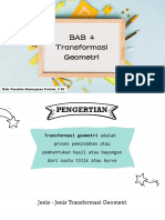 BAB 4 - Transformasi Geometri (Translasi Dan Refleksi)