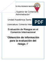 Obtención de información para la evaluación del riesgo. I