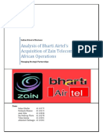 Analysis of Bharti Airtel's Acquisition of Zain Telecom's African Operations