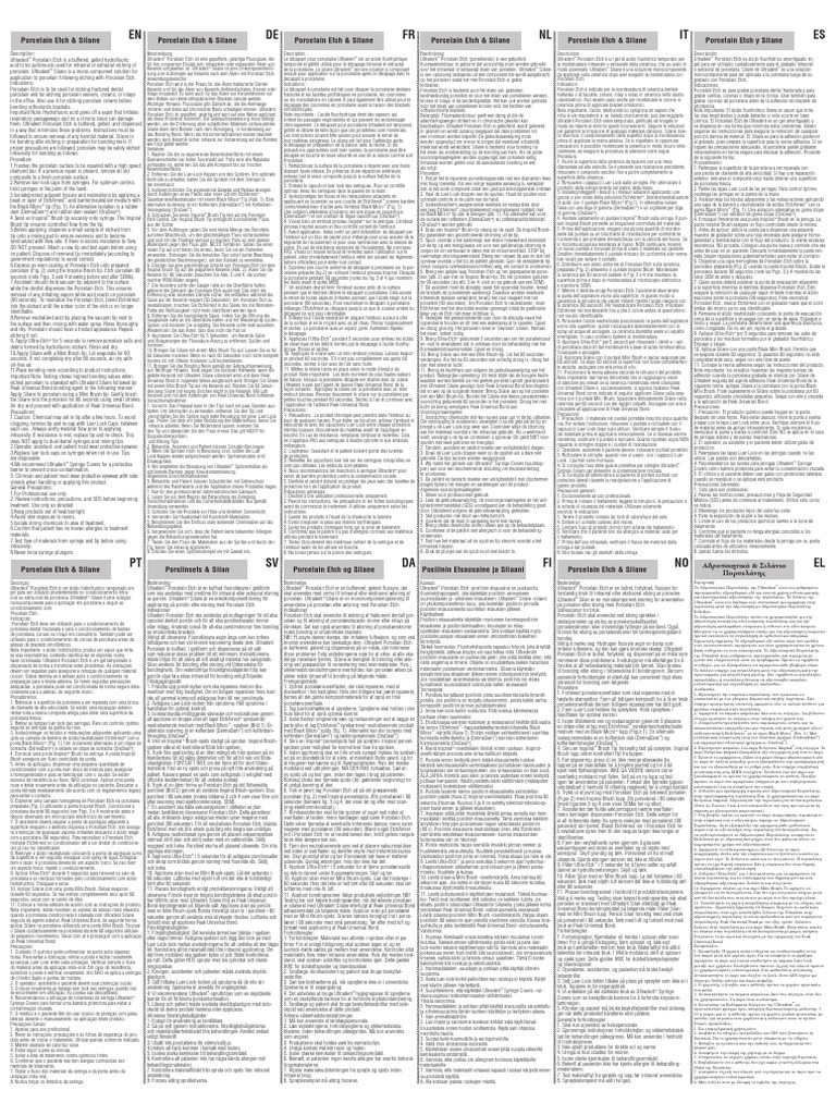 Porcelain Etch and Silane PDF Materials Nature