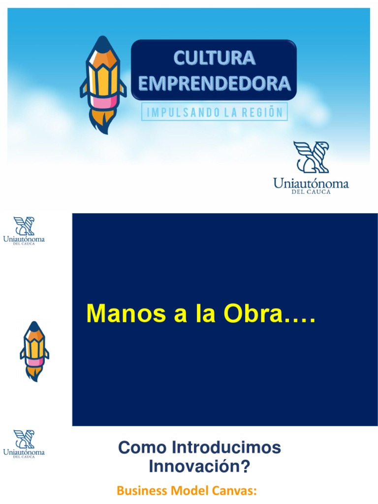 Modelo Canvas para Emprendedores | PDF | Modelo de negocio | Iniciativa ...