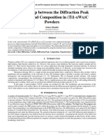 Relationship between the Diffraction Peak Intensity and Composition in (Ti1-xWx)C Powders