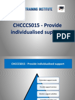CHCCCS015 Provide Individualised Support
