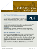 CELTA - Grievances Resolution Process PDF