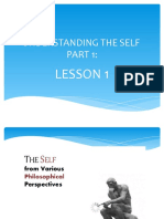 Understanding The Self: Lesson 1