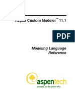 ACM 111 Modeling Language Reference Guide