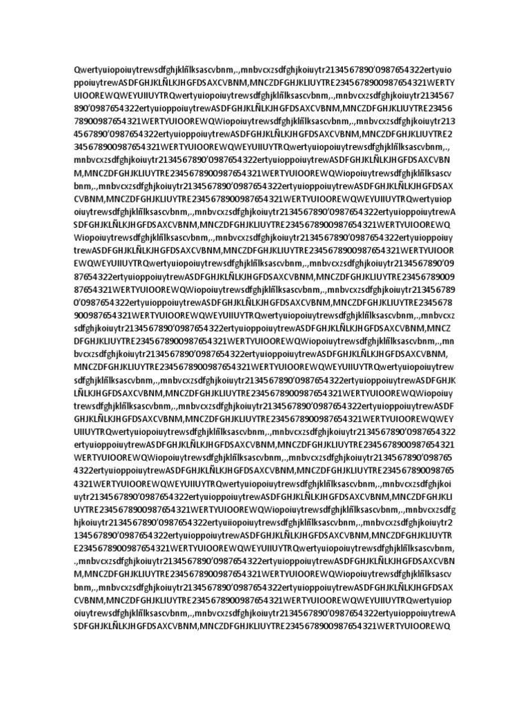Random Text and Number Patterns | PDF | Technology & Engineering