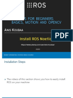 Ros For Beginners Basics, Motion and Opencv