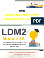 Learning Delivery Modalities Course