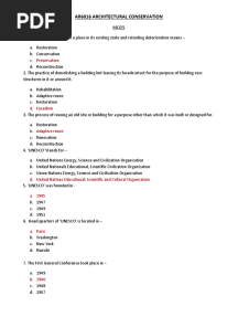 Conservation MCQ